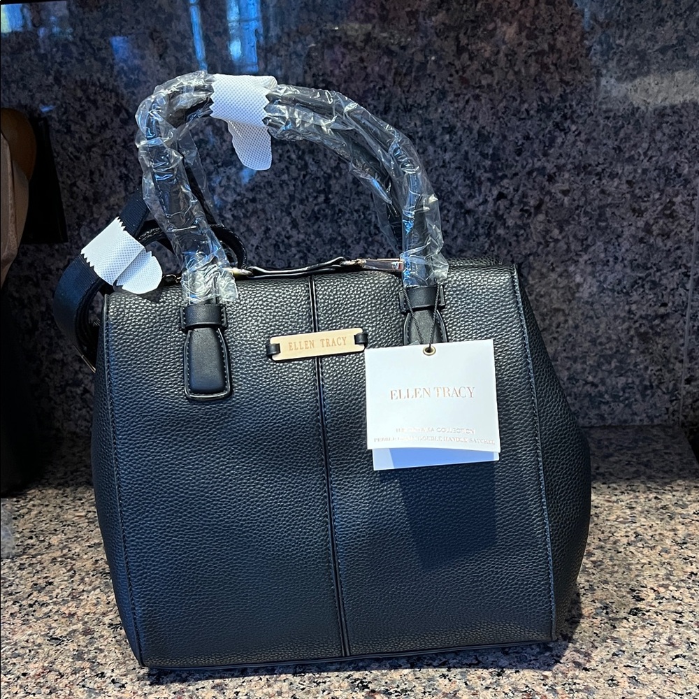 Ellen Tracy Elegant Black Satchel
NWT
